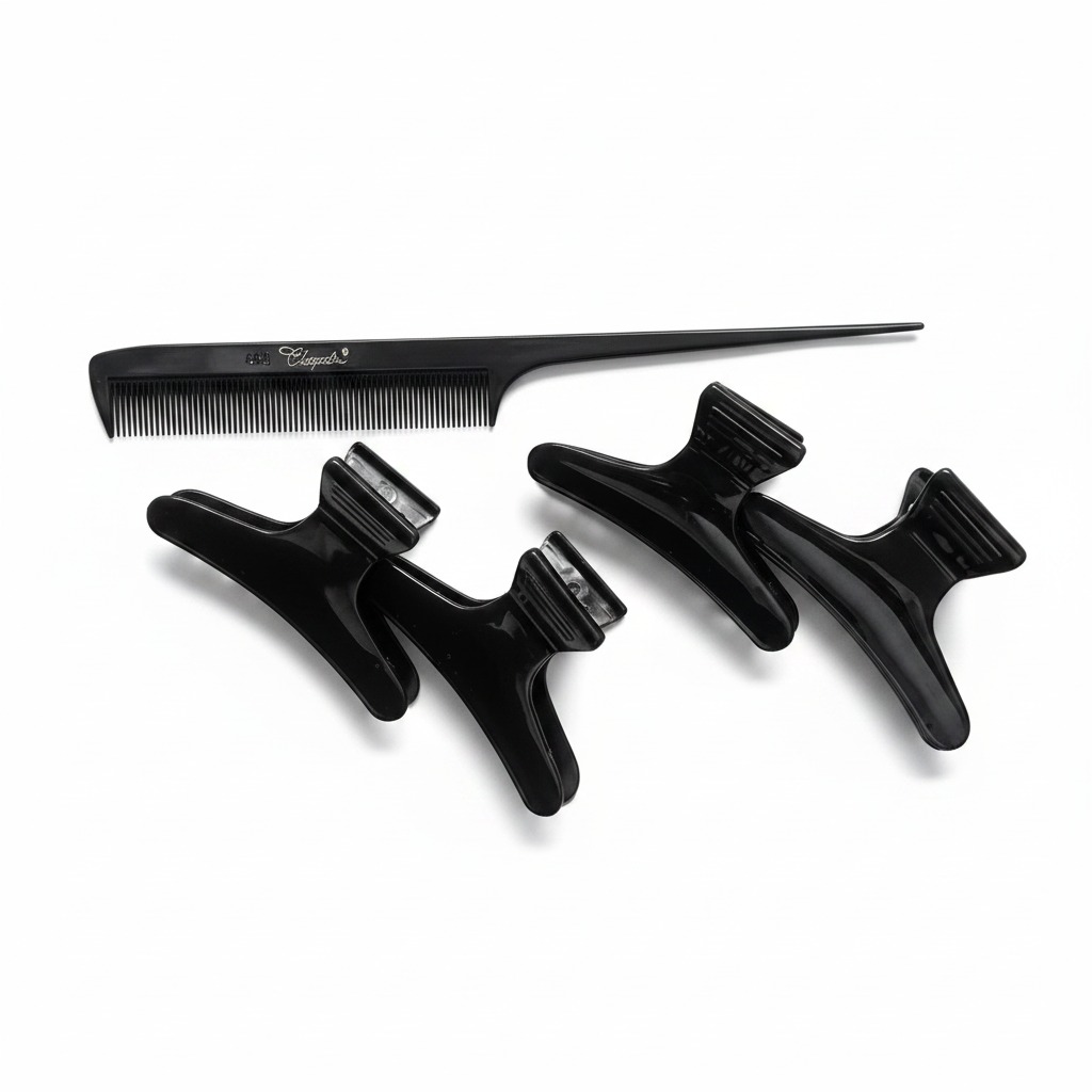Separating Clips and Comb Set - White Background